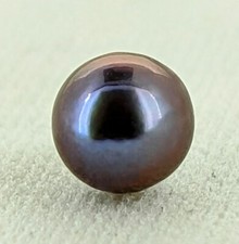 3mm Black Akoya Pearl Half-Drilled AAA+ Japanese Extra High Luster picture