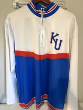 Retro Ku Jayhawks 19nine 1/2 Zip Track Jacket. Size XL picture