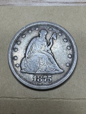 1875 S 20C TWENTY CENT PIECE Nice EYE Appeal, Problem Free. picture
