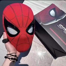 Spider-Man Mask Moving Arachnid Eyes Chin Control Eyes Helmet Masks Props Gift picture