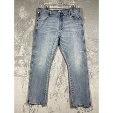 Wrangler Retro Slim Boot Light Wash Jeans Mens 36x30 77MWZBR Blue Denim Pants picture