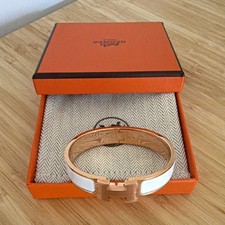 HERMÈS @ Click H Bracelet Rose Golf Noir Size Pm picture
