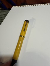 Vintage 1928 Parker Duofold Junior Mandarin Yellow Fountain Pen 14K Gold Nib picture