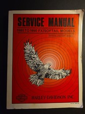 HARLEY DAVIDSON  1985 TO 1990 FX/SOFTAIL OFFICIAL FACTORY MANUAL part#99482-90 picture