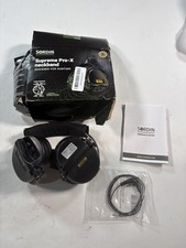 Sordin Supreme Pro-X Neckband Electronic Earmuffs Black Hunting 3.5mm Shooting picture