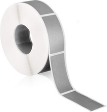 1000 Scratch off Stickers 2 X 1 Inch Square Silver Labels picture