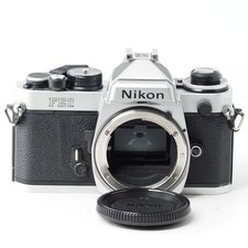 Nikon FE2 Silver Body 35mm SLR Film Camera US Stock picture