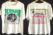 Lollapalooza T-Shirt 1993 Vintage Festival Music Tour Concert Large Giant S-5xl picture