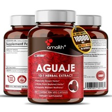 Aguaje Fruit Extract Powder Curvy Booty Bigger, Breast 10000mg 90 Capsules picture
