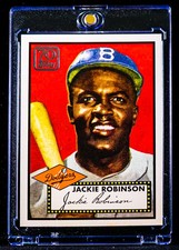 Jackie Robinson 1952 BLACK HISTORY ICON CARD Brooklyn Dodgers picture