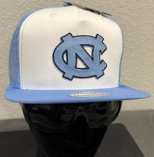 UNC North Carolina Tar Heels NC Classic Logo Blue Trucker Snapback Hat NEW 🐏 picture