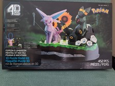 4D Build Pokemon Espeon & Umbreon 3D Puzzle Kit, 452 pcs, LED picture