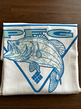 Columbia PFG Men’s M White Short Sleeve Crew Neck Double-Sided Graphic Tee picture