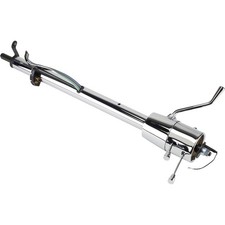 Tilt/Shift Steering Column, Chrome, Fits Chevy Passenger Car 1957 picture