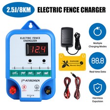 2.5J 12KV Electric Fence Energizer 8KM AC Powered Livestock Charger Controller picture