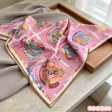 Hermès Women Horse head motif Square silk scarf 35*35in picture