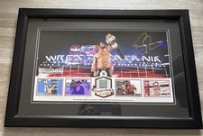 Seth Rollins Signed Wrestlemania 31 Plaque Relic 150 Framed WWE Autographed READ picture