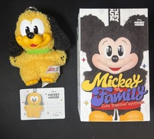 PLUTO - POP MART Mickey Family Together Series Plush Keychains 100% Authentic picture