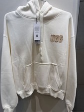 UGG Women's Logo Hoodie In Color Ivory - Brand New - Size S picture