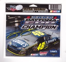 VINTAGE WINCRAFT #48 LOWES JIMMIE JOHNSON 2006 DAYTONA 500 CHAMPION ULTRA DECAL  picture