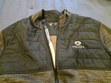Levelwear Men's XL Gray/Black Full Zip Jacket Stand-Up Collar Logo Bandon picture