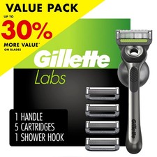 Gillette Labs Razor with Exfoliating Bar - Includes 5 Refills and Wall Hanger picture