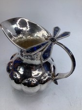 GORGEOUS SILVER LOS CASTILLO WATER PITCHER lapiz inlay Dragonfly (a3) picture