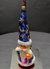 Christopher Radko Magic Munchkin Moon Wizard Glass Ornament 96-240-0 1996 picture