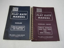 Lot 2 GMC Trucks Flat Rate Manual 1955 56 57 58 59 60 61 100 Thru 500 5500 9000 picture