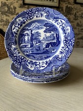 🍽️. New Boxed Set of 4 Spode Blue Italian Salad Plates – – Classic Blue & White picture