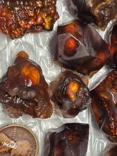 Deer Creek 3 Piece Fire Agate Windows Colorful Blind Grab Mid to Choice Grade picture