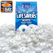 LIFE SAVERS Pep O Mint Peppermint Hard Candy, Individually Wrapped, 2 lb picture