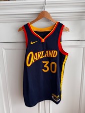 NWT Nike Stephen Curry #30 Oakland Forever Golden State Warriors Jersey Medium picture