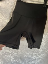 Paragon Women's Black High-Waist Compression Biker Shorts Stretch sculptseam M picture