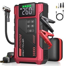 5000A Car Jump Starter Power Bank With Air Compressor LED Battery Booster + Case picture