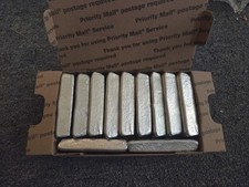15  lbs  of zinc ingots 99% Pure Great For Castings, Brass Making picture