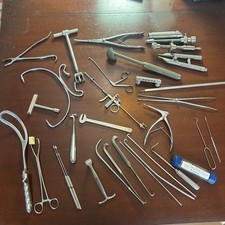 Lot of Vintage 70s 80s Surgical Instrument Tools Orthopedic Retractors Shears picture
