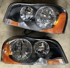 2Pcs DEPO Halogen Headlights 03-14 Volvo XC90 Black Housing Clear Lens picture