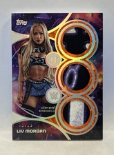 2026 Topps Universe WWE Liv Morgan Superstar Triple Relic #STR-LM 15/25 picture