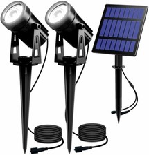 2 IN 1 Solar Lights LED Spotlights 6000K Outdoor Security Pathway Lawn Lamp IP65 picture