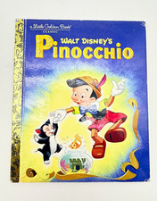 Disney Pinocchio Little Golden Book Copyright 1953 Walt Disney's Classic Story picture