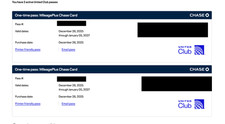 TWO (2) United Club Lounge One-Time Passes Expire 1/5/2027. Fast E-Delivery picture