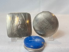 Vtg Richard Hudnut & Woodbury Compact Mirrored Vanity Rouge Powder Boxes picture