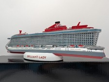 Virgin Voyages Brilliant Lady 10.5” Resin Cruise Ship Model New In Box picture