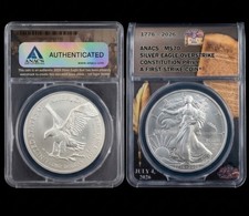 1776-2026-D Silver Eagle Restrike CONSTITUTION PRIVY  ANACS MS70 FS 🇺🇸 picture