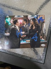 Joe Lo Truglio & stephanie beatriz Signed 8x10 Photo JSA Brooklyn Nine-Nine picture