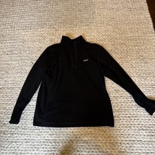 Patagonia Pullover Mens L Black Micro D Fleece Quarter Zip Microdenier Outdoor picture