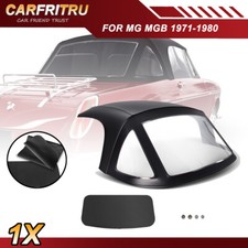 New Convertible Soft Top for MG MGB 1971 1972-1980 Black w/ 3Pcs Plastic Windows picture