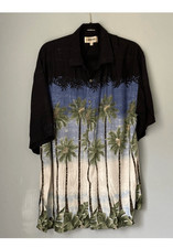 Campia men’s vintage Hawaiian style button-down short sleeve shirt S/XXL picture