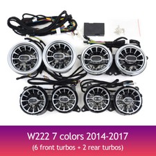 Turbine Ambient Air Vent Set 8PCS For Mercedes Benz W222 S400 S500 S560 7 Color  picture